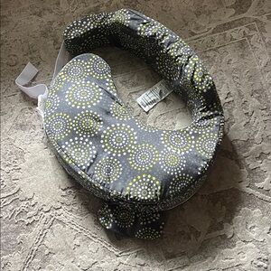 My Breastfriend Nursing Support Pillow Gray, Green and White